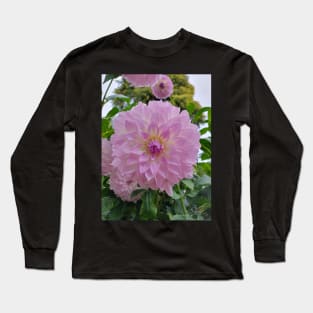 Pale Purple Dahlia Long Sleeve T-Shirt